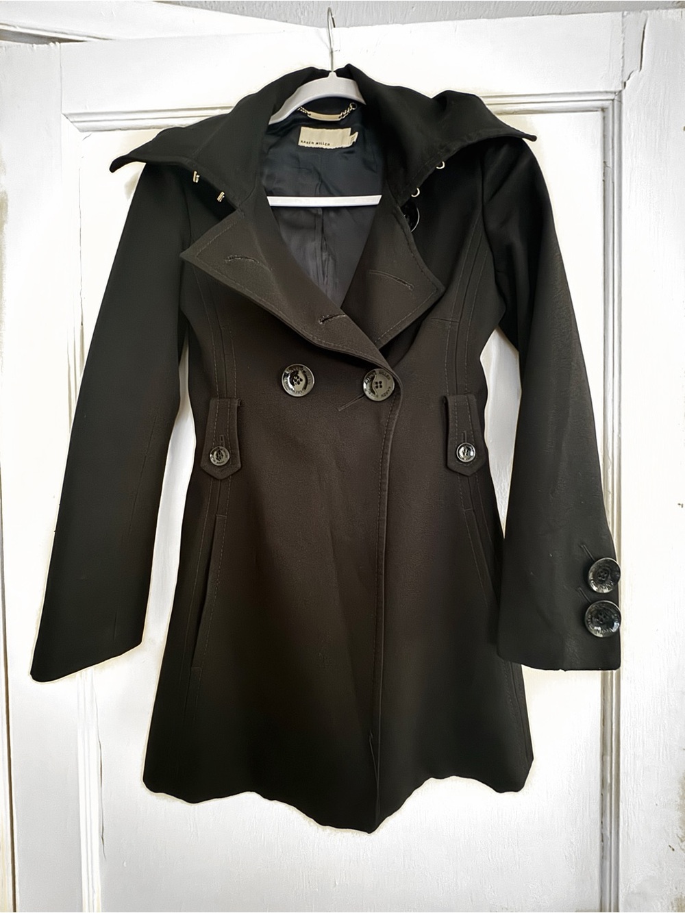 Karen Millen Women’s Black Trenchcoat